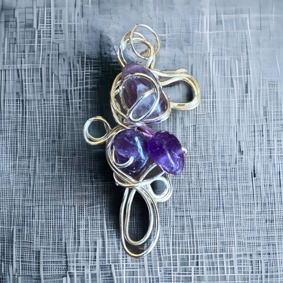 Pure Amethyst Whimsical Pendant - Picture 2 of 3